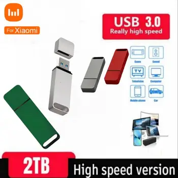 За Xiaomi Флаш-Диск 2 ТБ USB 3.0 Type-C Стик 2 TB 1 TB Флаш памет и 2 TB USB Устройство за Високоскоростен Метален Memory Stick Ключ USB Устройство