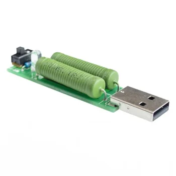 1 бр. USB Мини-битов товарните резистор 2A/1A с ключ 1A Зелен светодиод, 2A червен светодиод