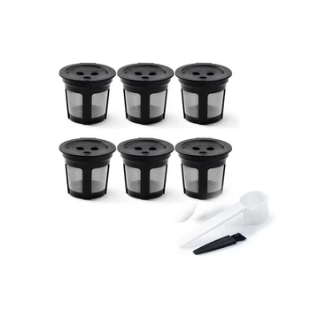 За многократна употреба K Чаши за кафе Ninja Dual Brew, за многократна употреба K Pod с чиста четка, постоянни K Cups се Филтрира кафе