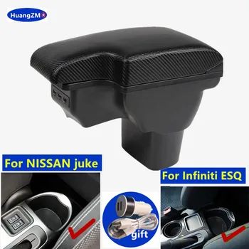 Кутия за подлакътник на NISSAN juke На автомобилния подлакътник Infiniti ESQ 2010-2019 кутия за съхранение на автомобилния скоба за обновяване на интериора на аксесоари за Автомобили