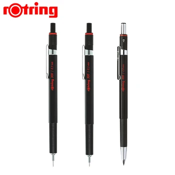 Механичен молив Rotring 300 0,5 mm 0,7 мм, 2,0 мм, достъпен, лек, пластмасов корпус в черен цвят с дръжка-фрикционом