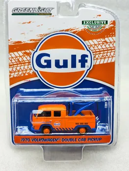 1: 64 1970, пикап на Volkswagen с двойна кабина и плетене на една кука - Колекция от модели на автомобили Gulf Oil premium, бензин персийския Залив