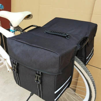 Велосипедна чанта с голям капацитет обем 25 л с дръжка за носене, Велосипедна задната част на чантата, Велосипеди багаж, за планински велосипед